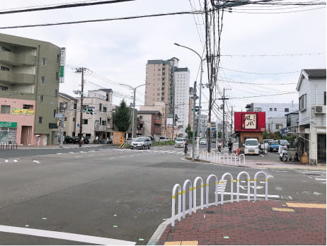 西代通1丁目の交差点