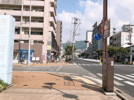 水笠通3丁目の交差点