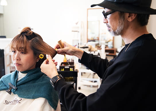 サロンのパーマの仕上がりをキープ